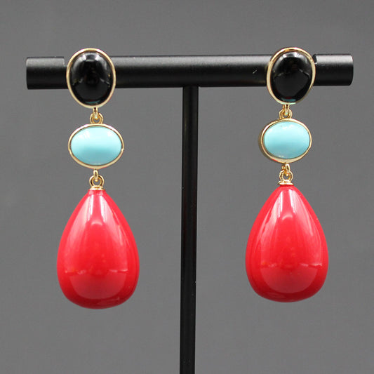 High-Quality Natural stones Fashion Earrings