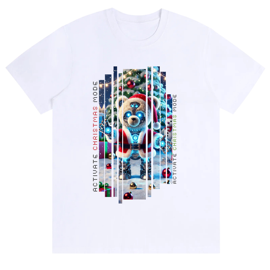 Activate Christmas Mod Unique Robotic Style Santa Bear Christmas T-shirt