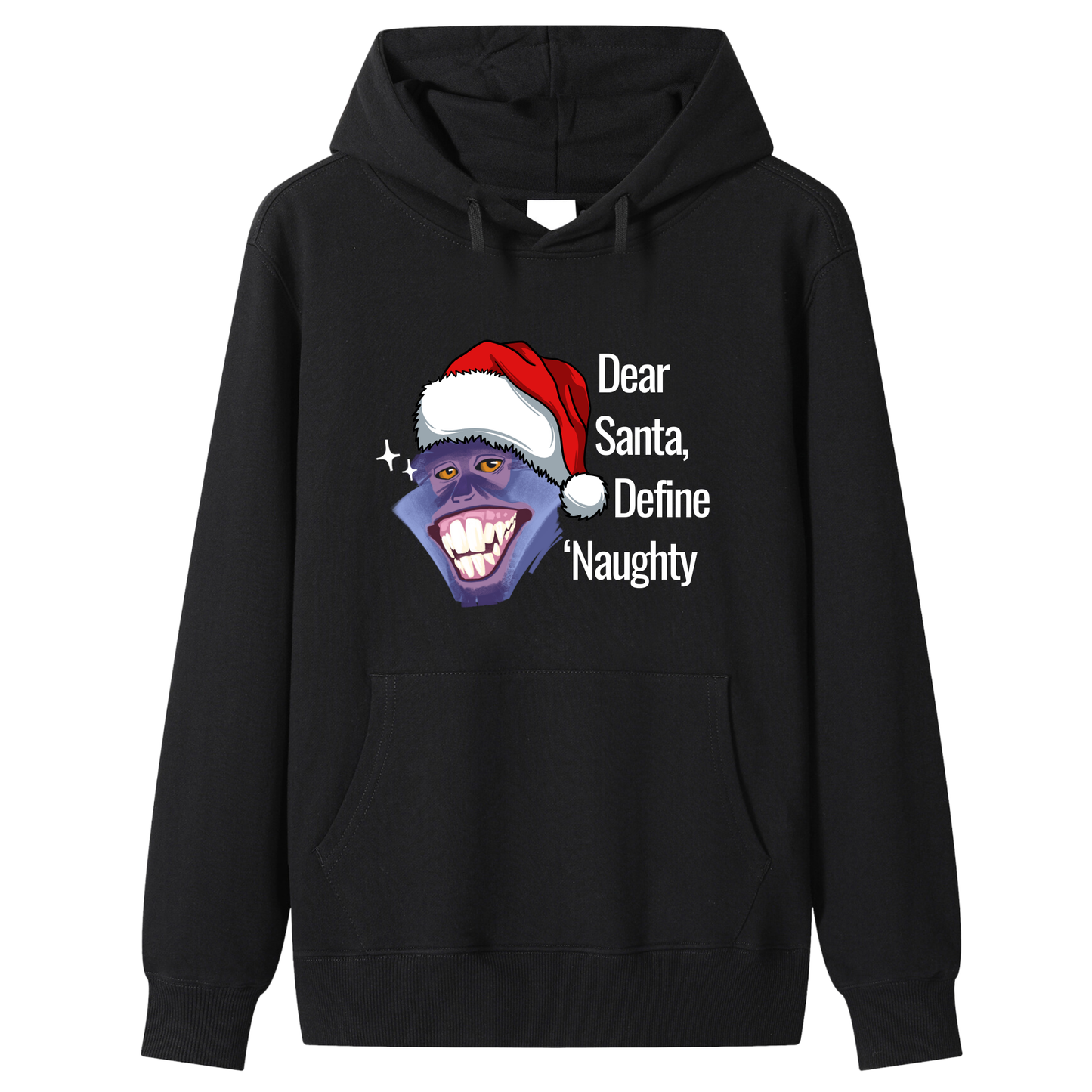 Unisex Premium Cotton Dear Santa, Define ‘Naughty’" Playful Holiday Hoodie