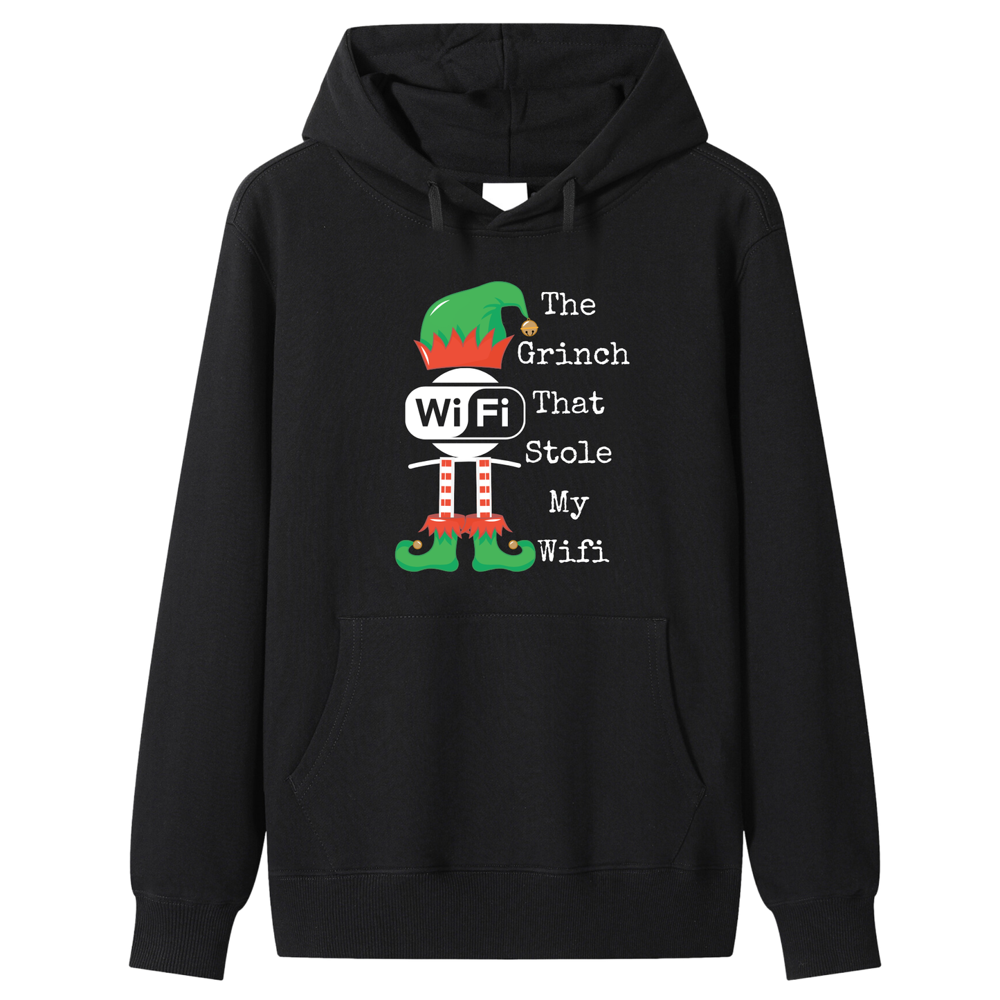 Unisex Premium Cotton The Grinch That Stole My WiFi" Funny Holiday Hoodie