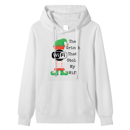 Unisex Premium Cotton The Grinch That Stole My WiFi" Funny Holiday Hoodie