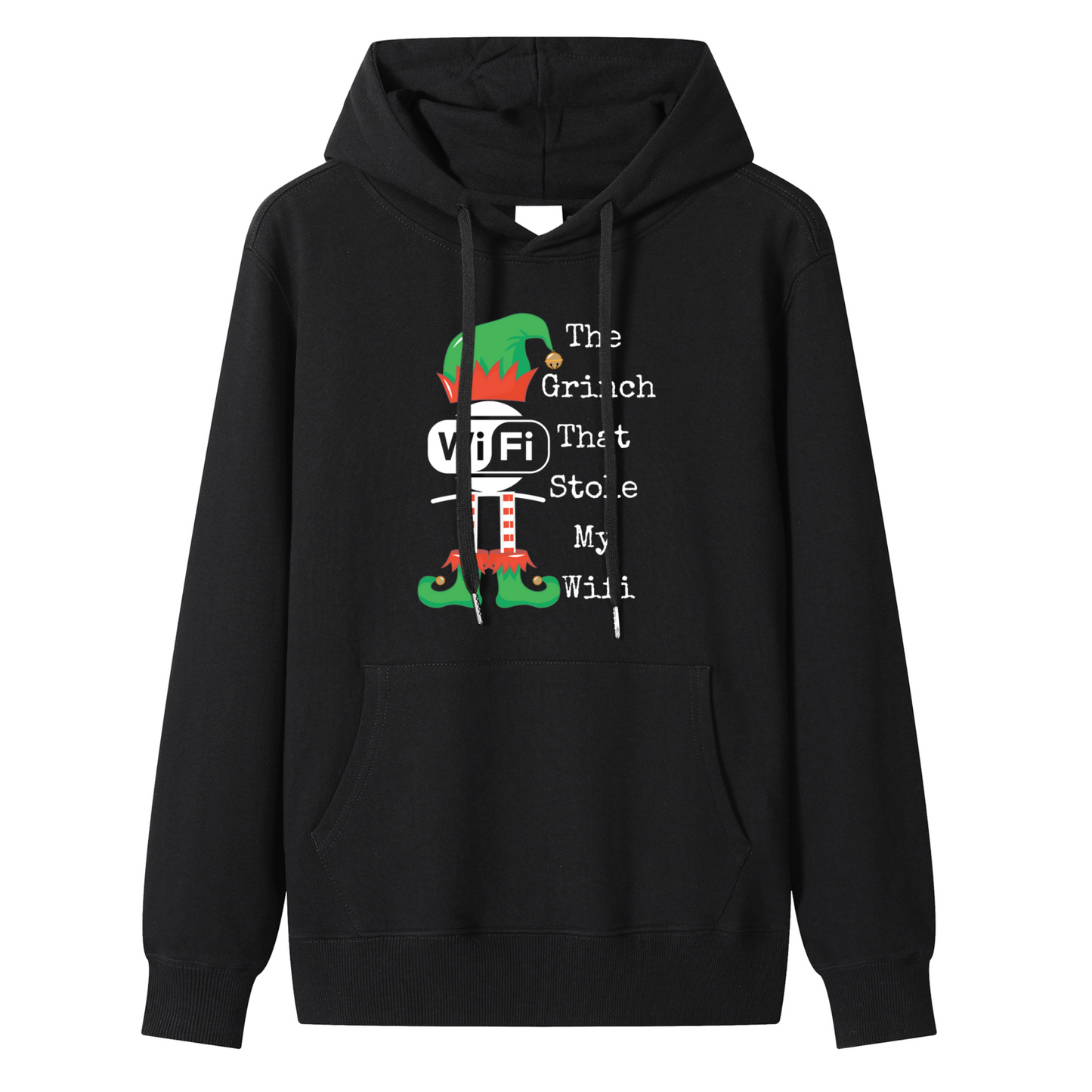 Unisex Premium Cotton The Grinch That Stole My WiFi" Funny Holiday Hoodie