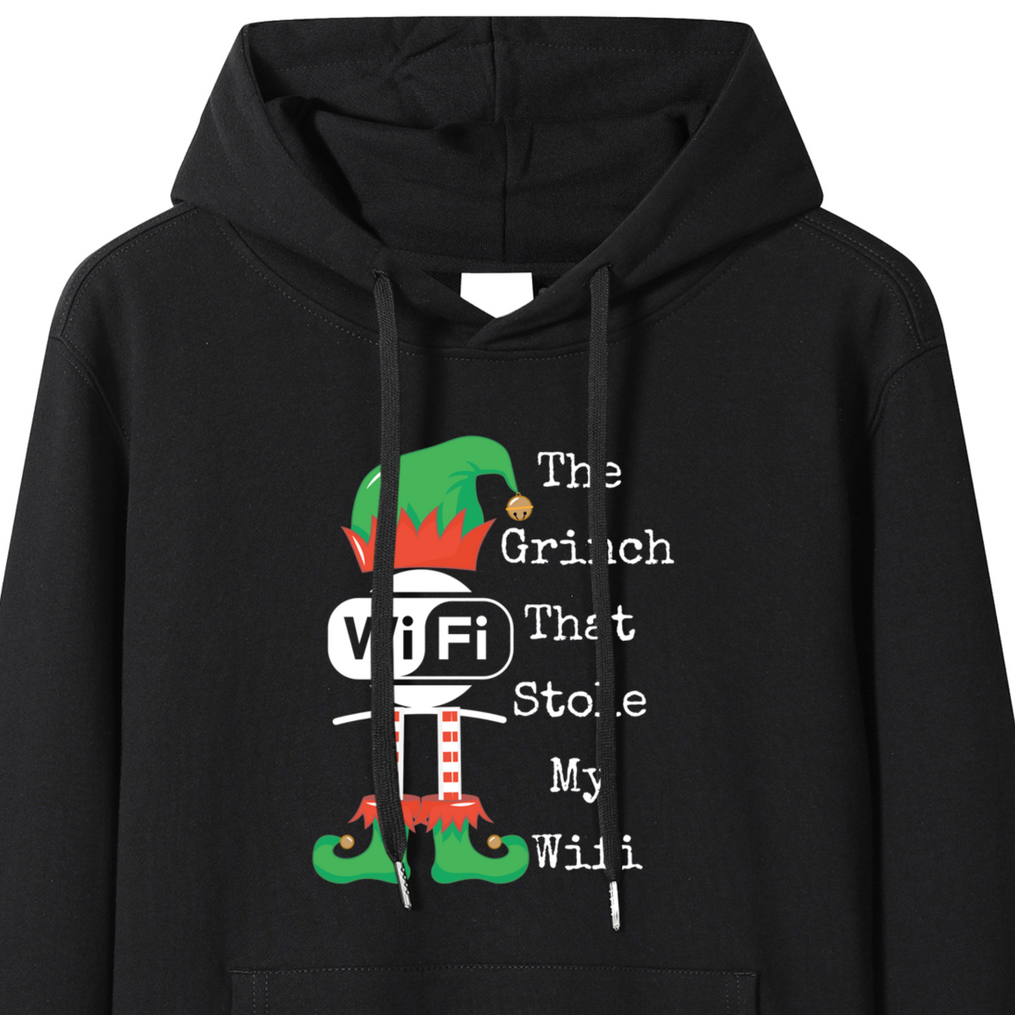 Unisex Premium Cotton The Grinch That Stole My WiFi" Funny Holiday Hoodie