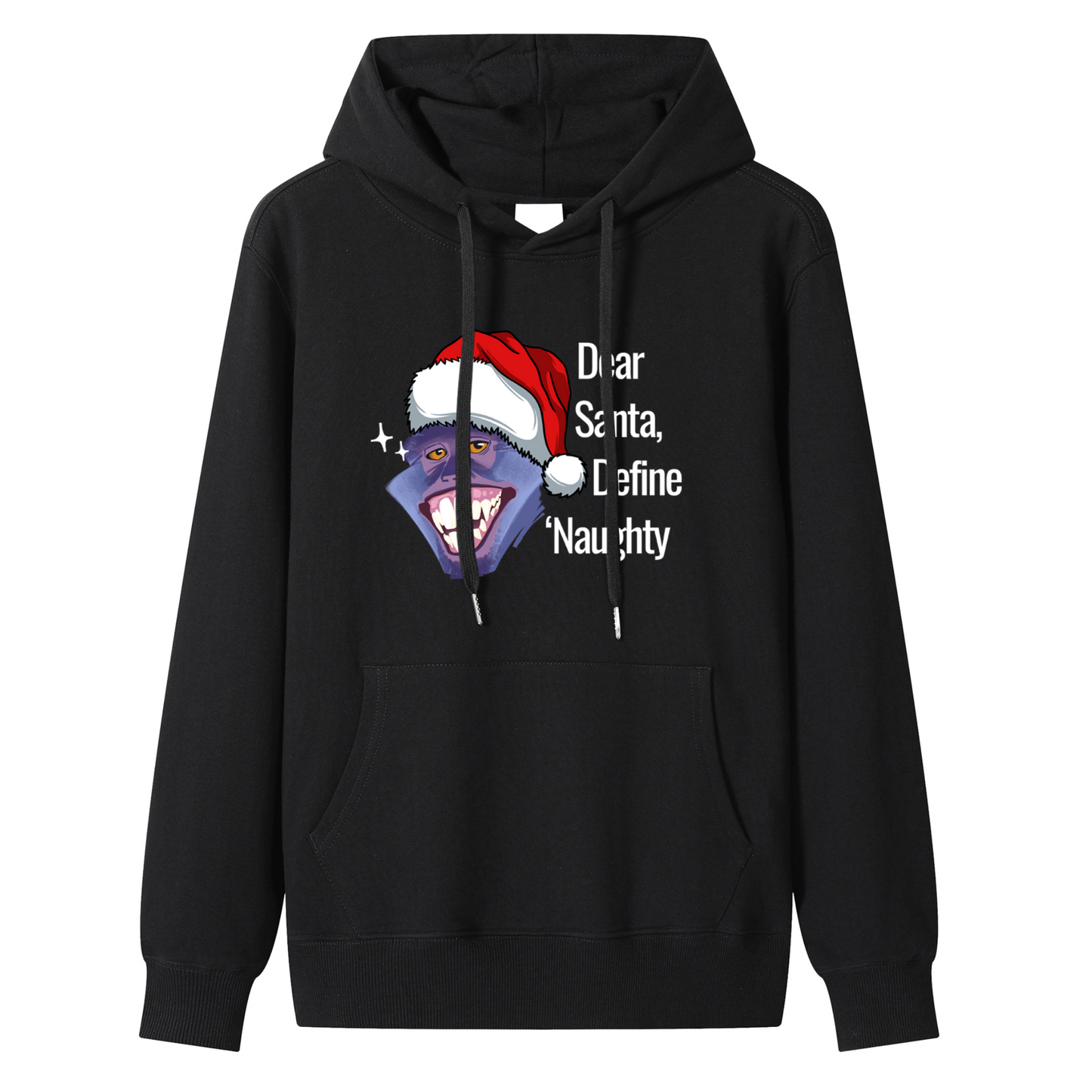 Unisex Premium Cotton Dear Santa, Define ‘Naughty’" Playful Holiday Hoodie