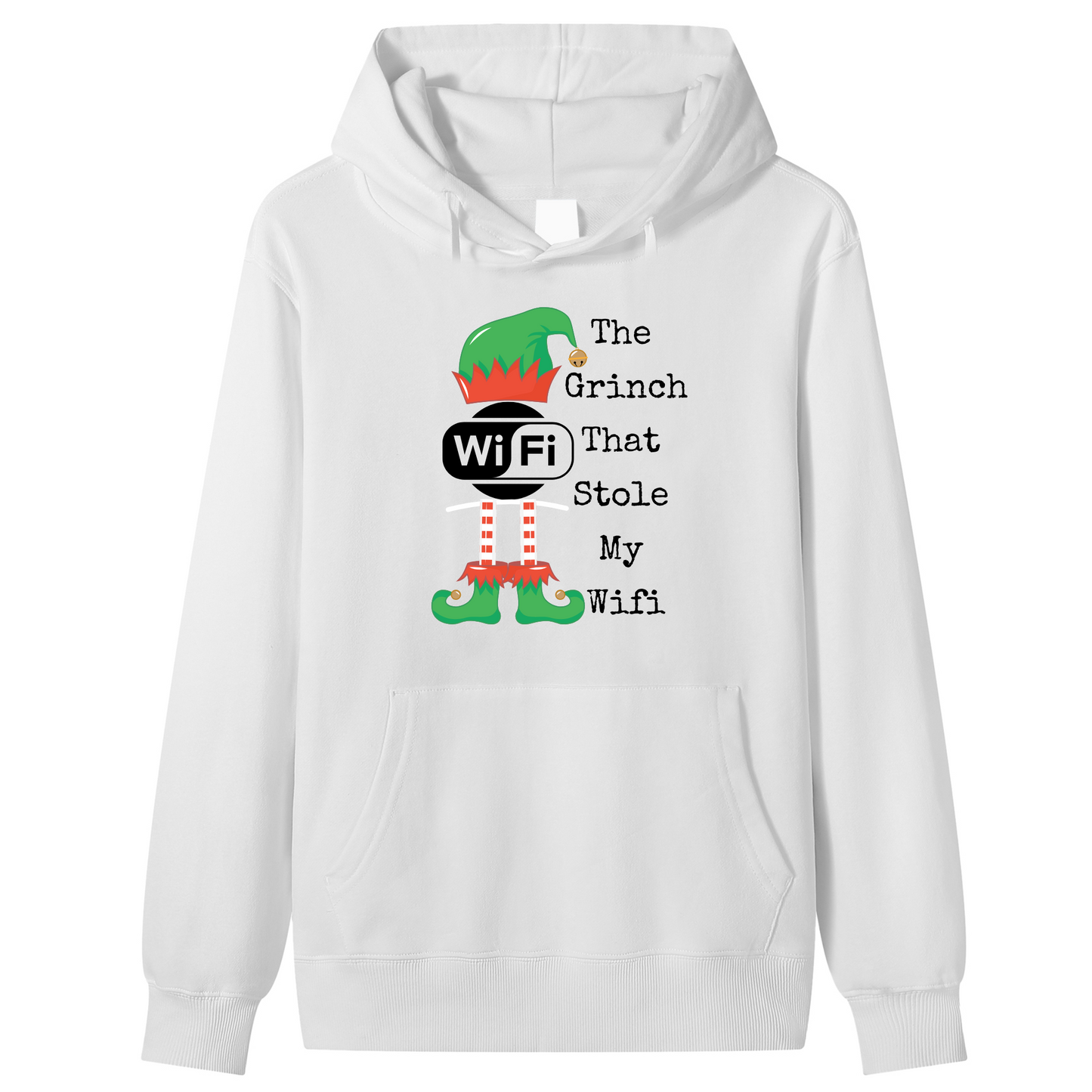 Unisex Premium Cotton The Grinch That Stole My WiFi" Funny Holiday Hoodie