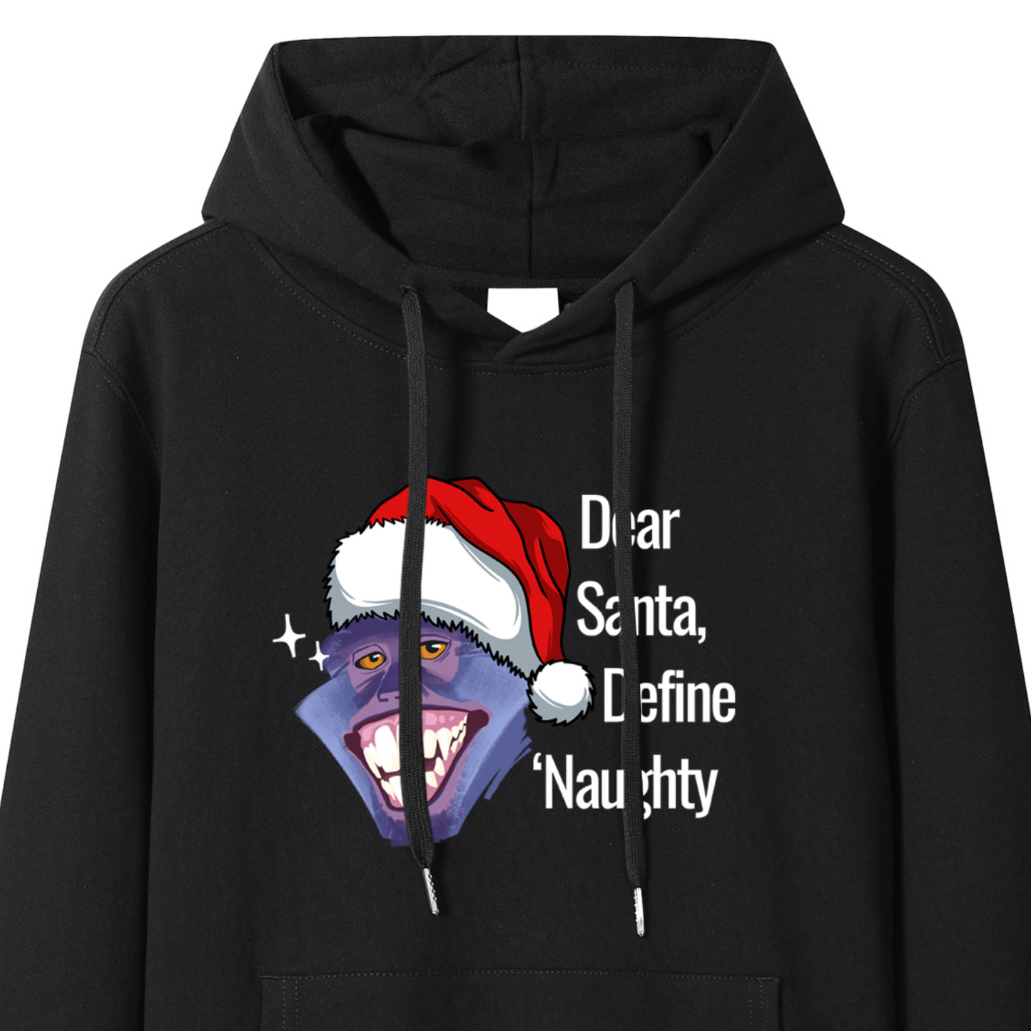 Unisex Premium Cotton Dear Santa, Define ‘Naughty’" Playful Holiday Hoodie