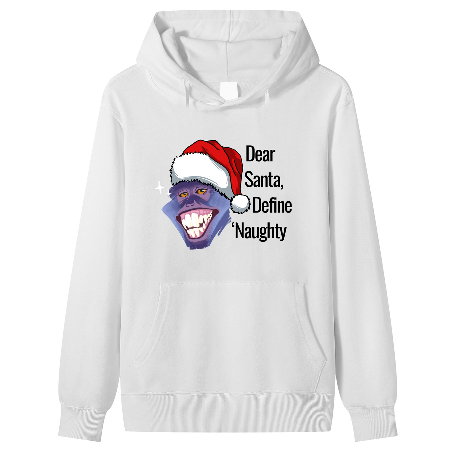 Unisex Premium Cotton Dear Santa, Define ‘Naughty’" Playful Holiday Hoodie