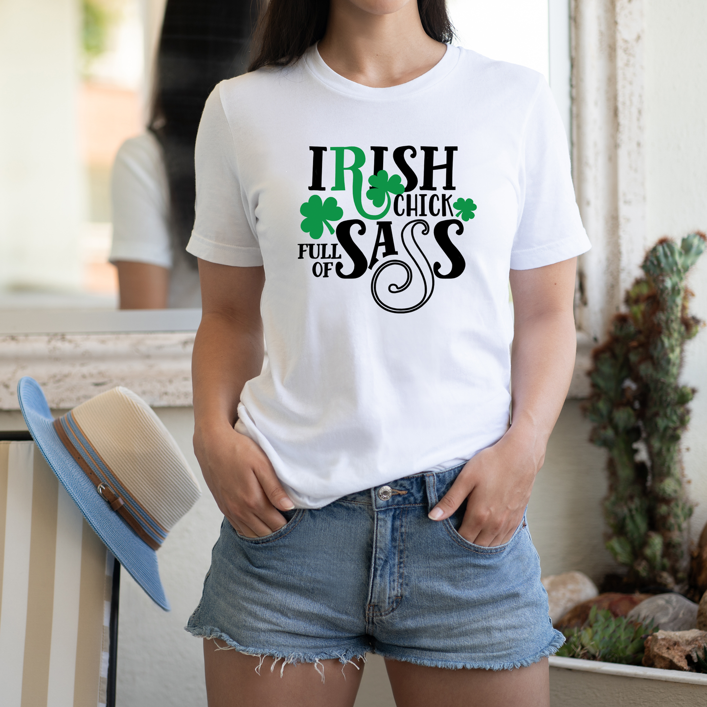 Irish Chick Full of Sass - St. Patty's Day Women T-Shirt