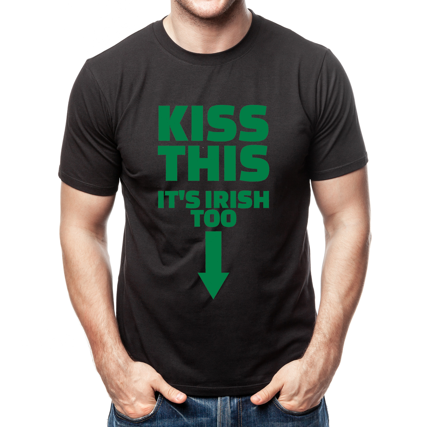 Kiss This It's Irish Too - St. Patty's Day Funny Men T-Shirt